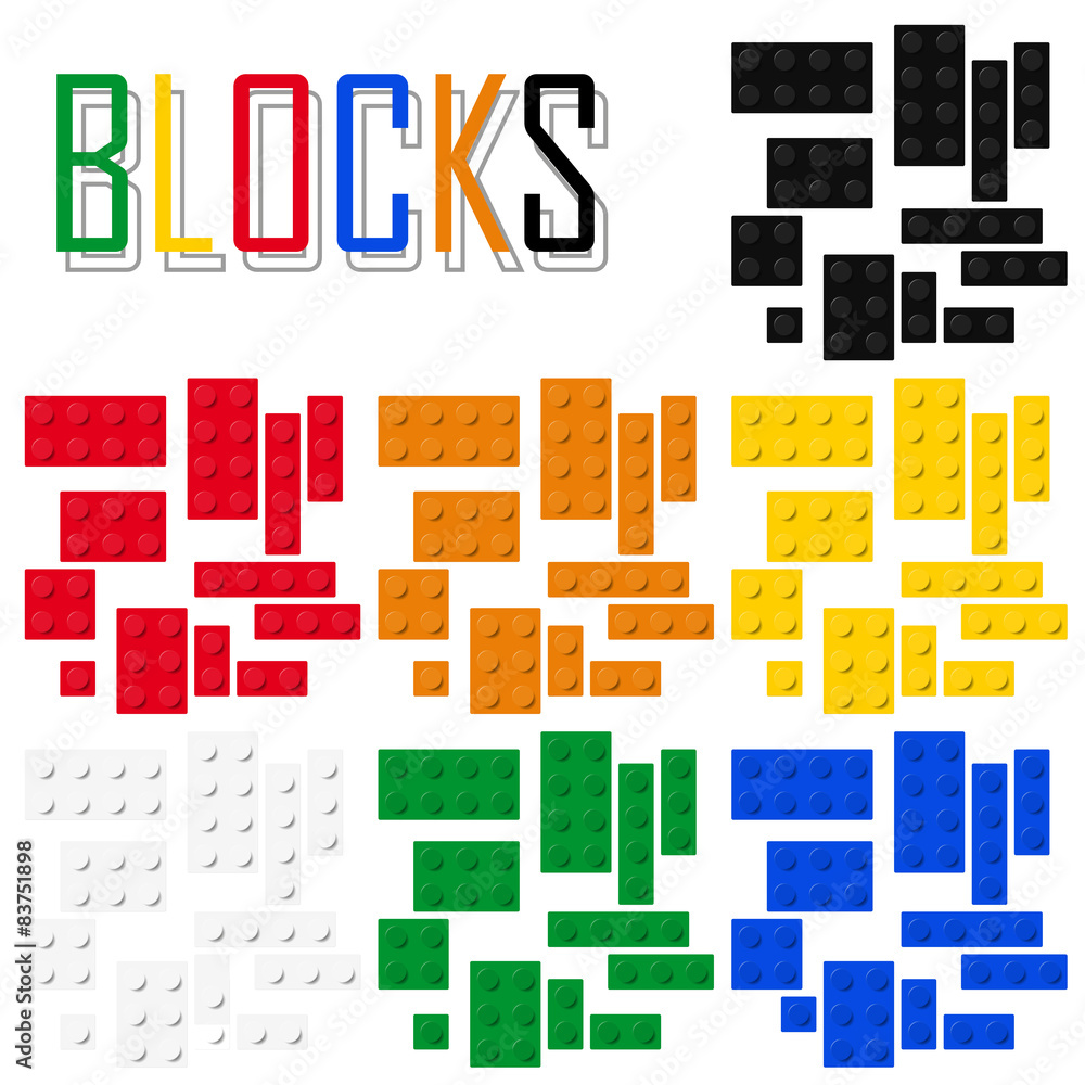 blocks - bricks vector blocks - bricks vector