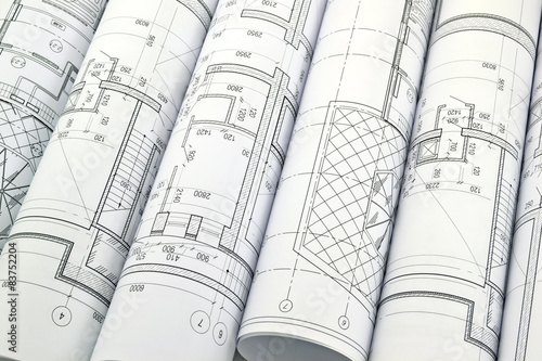 Image of several drawings for the project engineer jobs