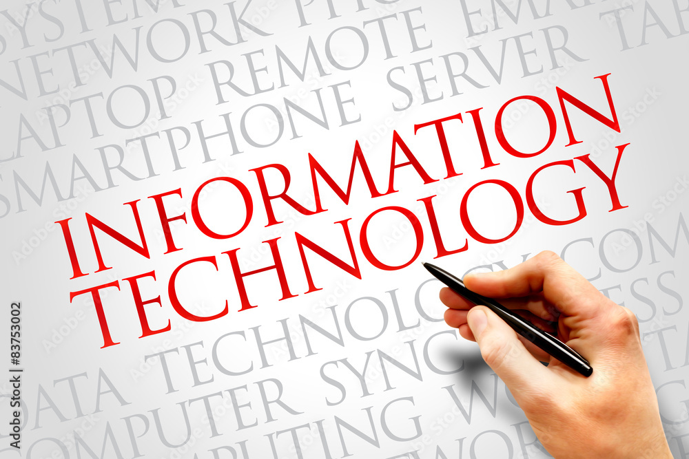 Information Technology word cloud concept Information Technology word cloud concept