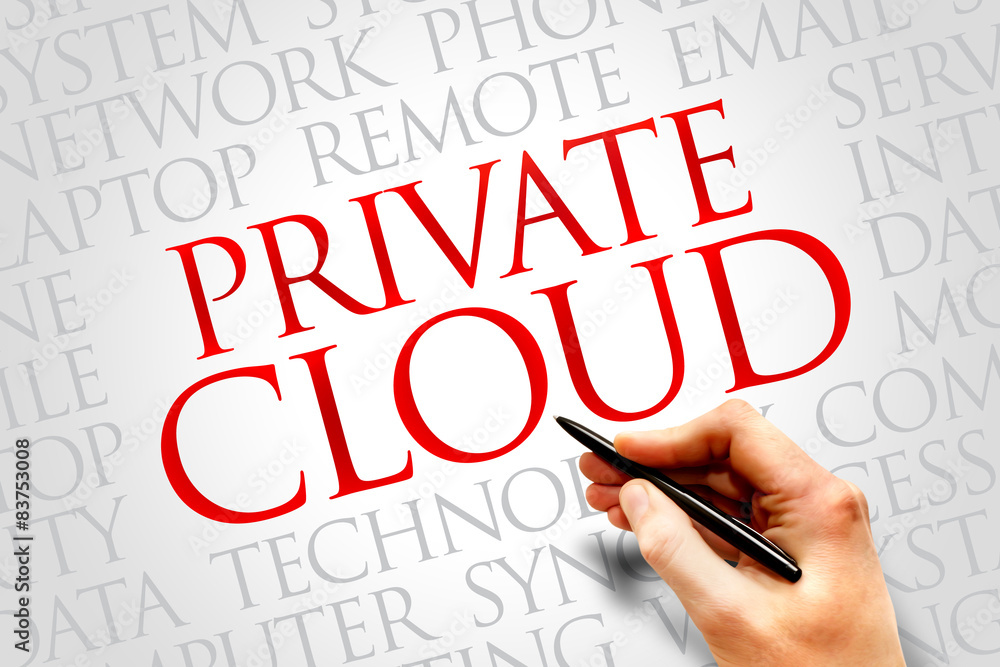 Private cloud word cloud concept Private cloud word cloud concept