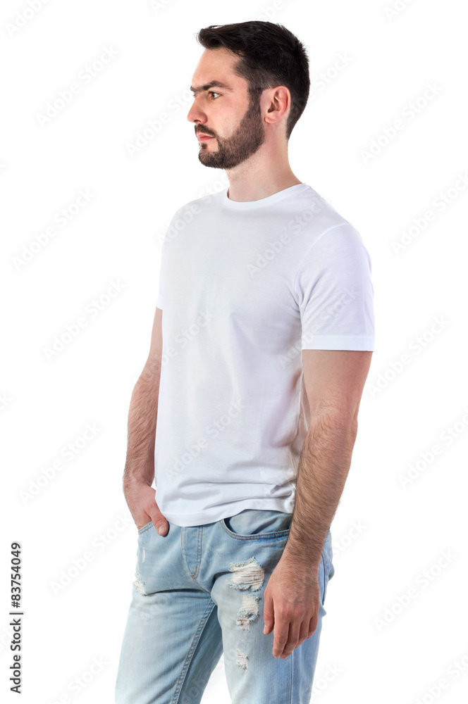 Man in t-shirt mock-up Man in t-shirt mock-up