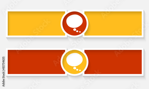 Abstract text frames for your text and speech bubble