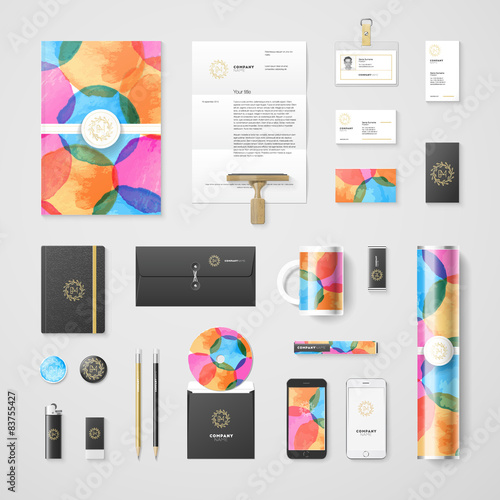 Watercolor corporate identity