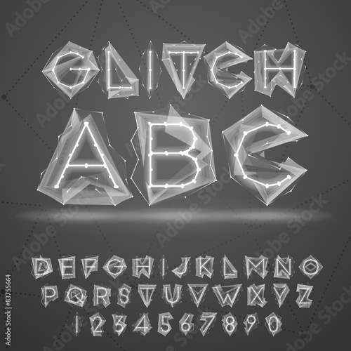 Glitch font