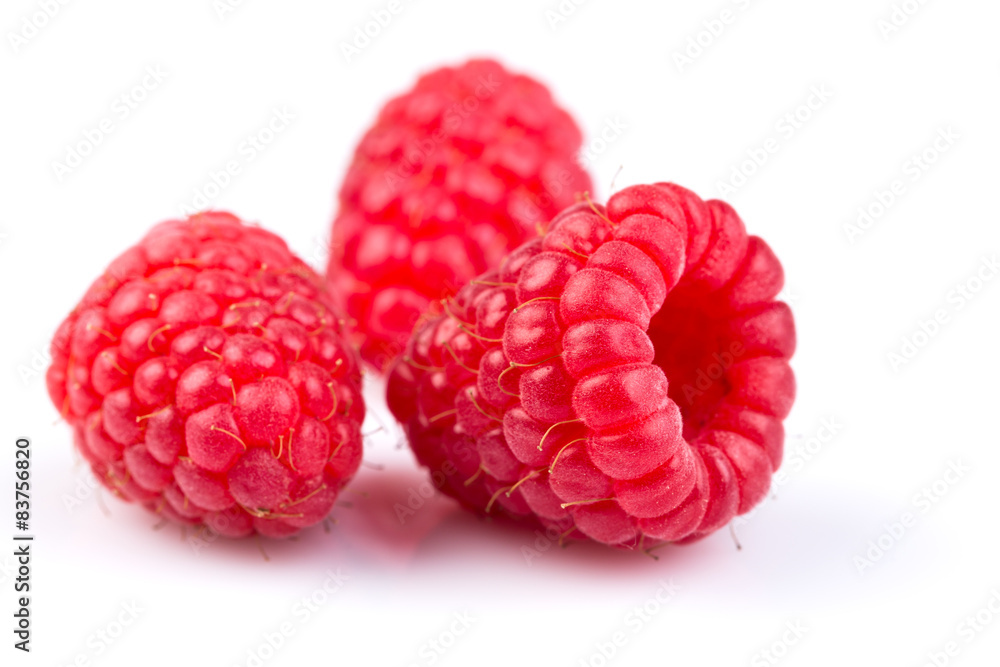 raspberry isolated on white background raspberry isolated on white background