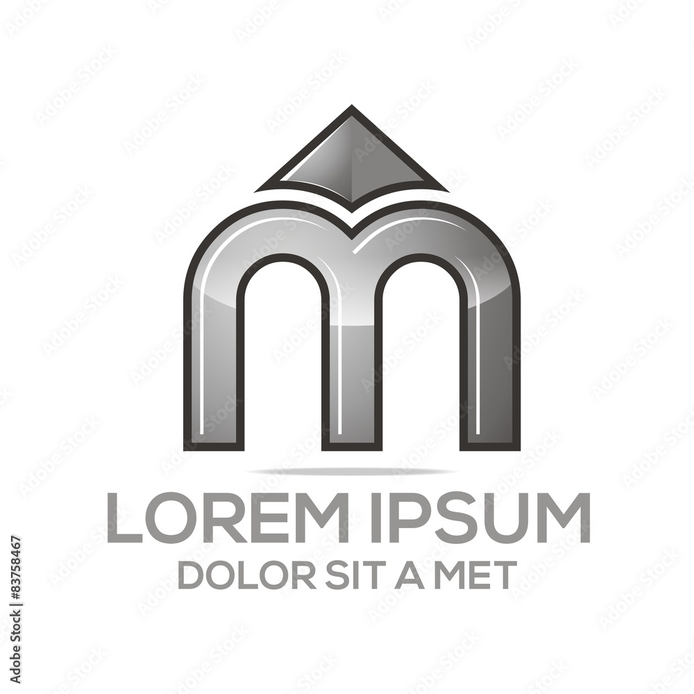 Logo Combination of Alphabet M Art Collection