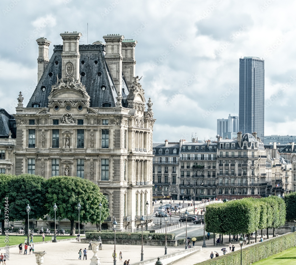Architecture and parks of Paris