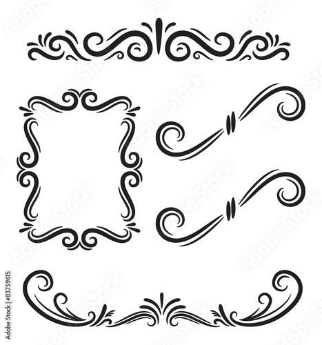 set of graphic element