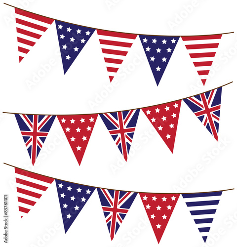 America and England garland