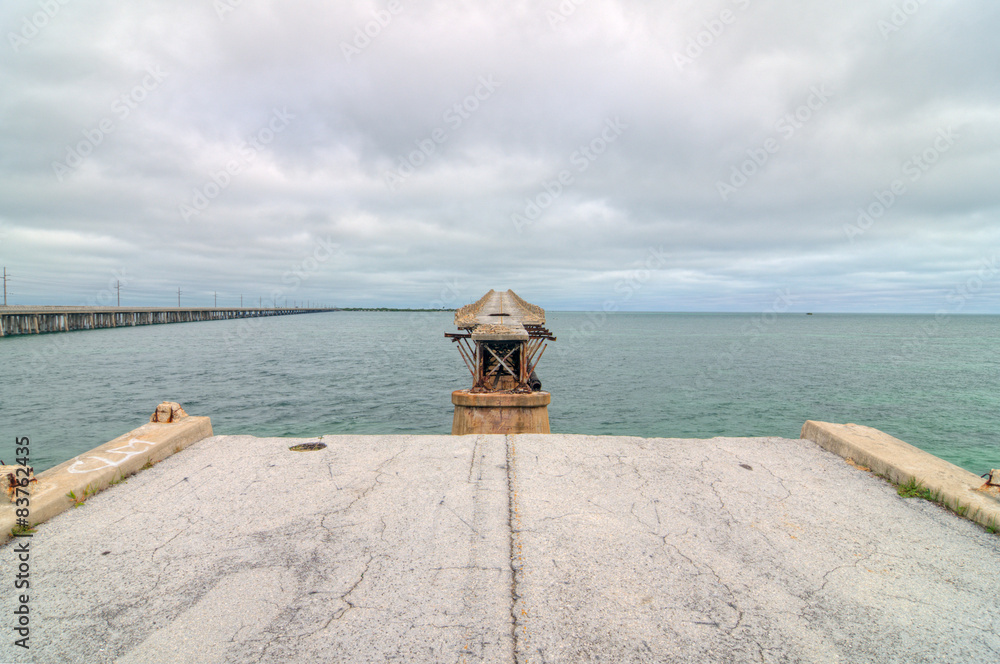 Fototapeta premium Old Seven Mile Bridge, Florida Keys