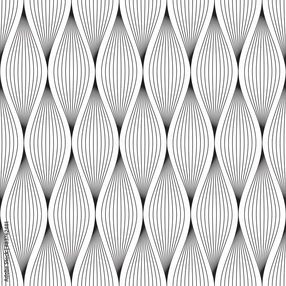 Fototapeta abstrakcyjny wzór geometryczny czarno biały