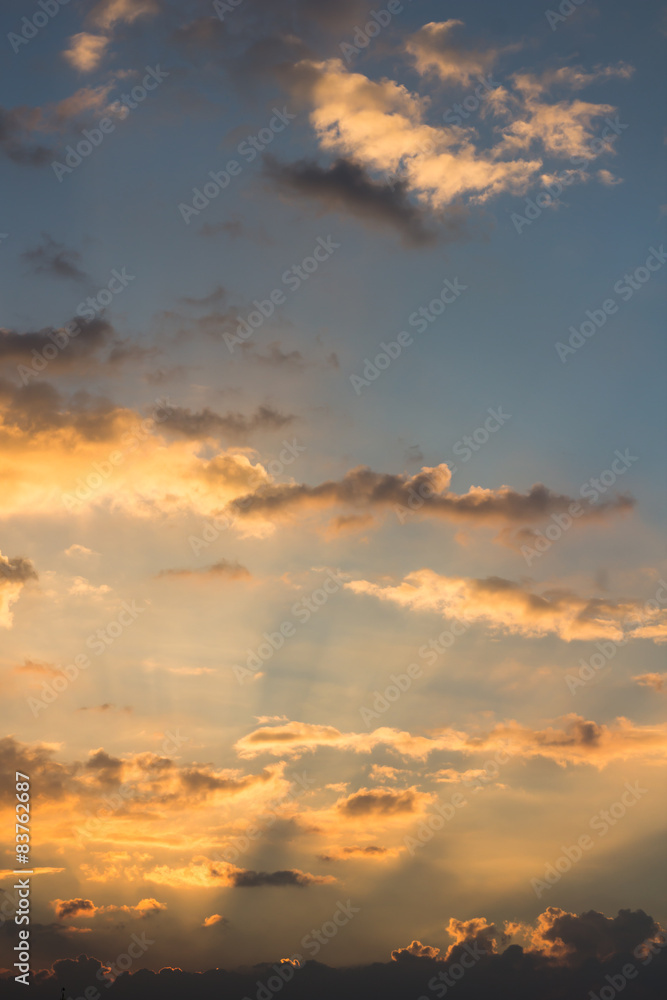 Yellow sunray beam Yellow sunray beam