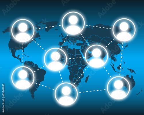 Vector illustration of social network concept