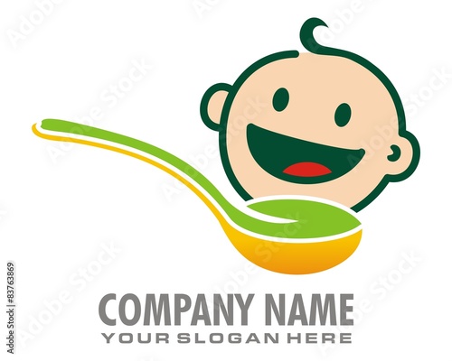 baby food logo image vector