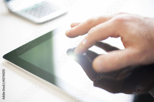 Finger Pointing on Digital Tablet