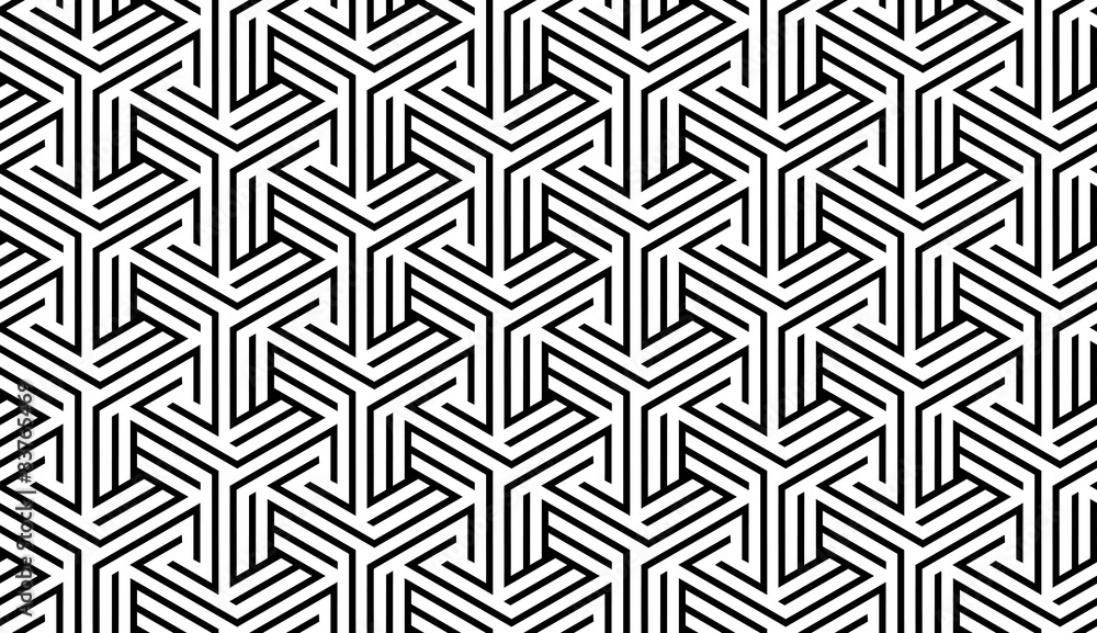 Black and White Geometric Pattern Black and White Geometric Pattern