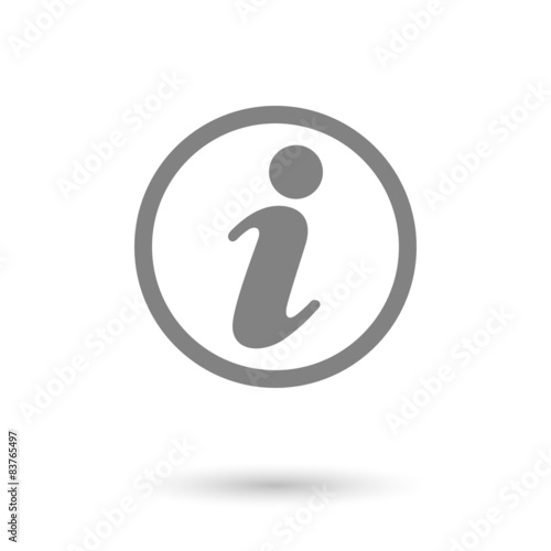 flat information icon background