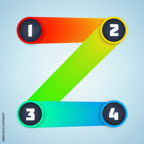Photos Colorful Shiny Infographic Elements.