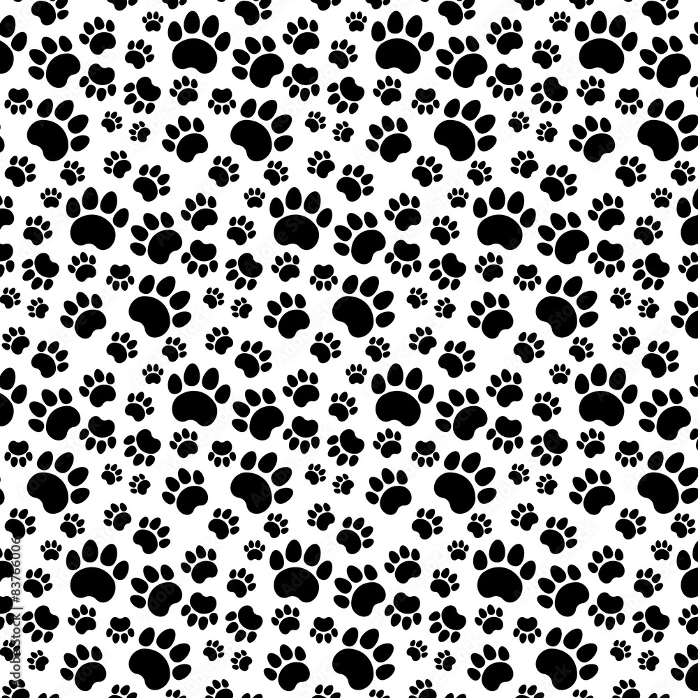 Traces of Cat Textile Pattern Traces of Cat Textile Pattern