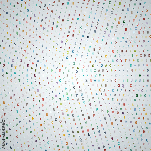 Abstract Alphabet Background