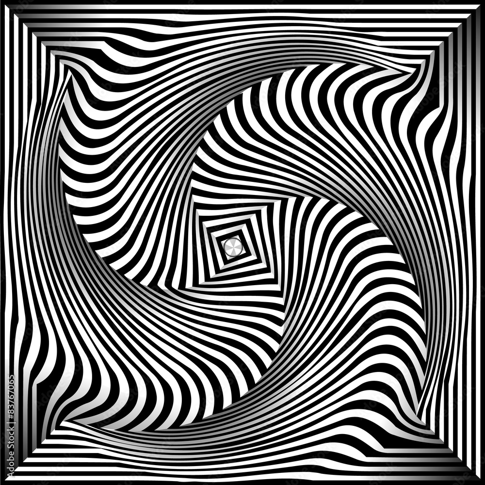 Black and White Opt Art Background Black and White Opt Art Background