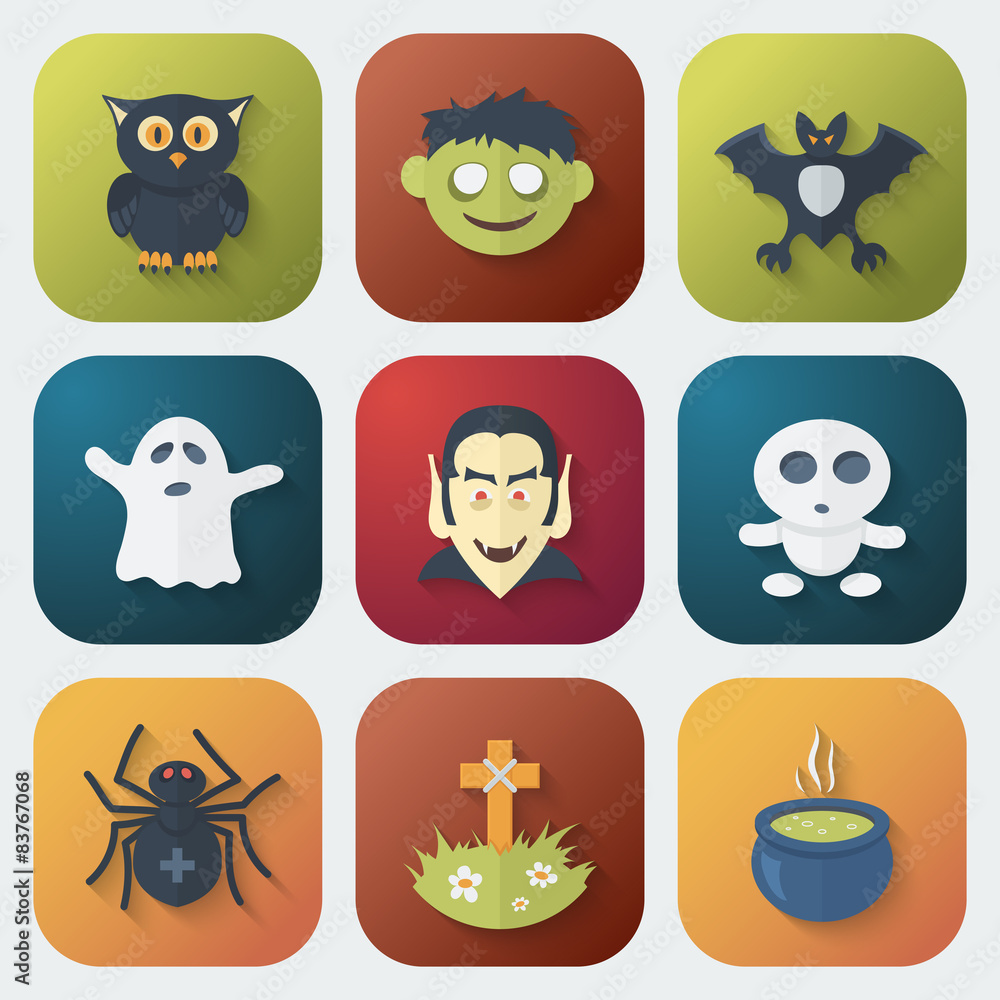 Obraz premium Halloween Icons Set