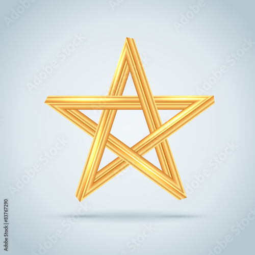 Gold Inconceivable Pentagram.