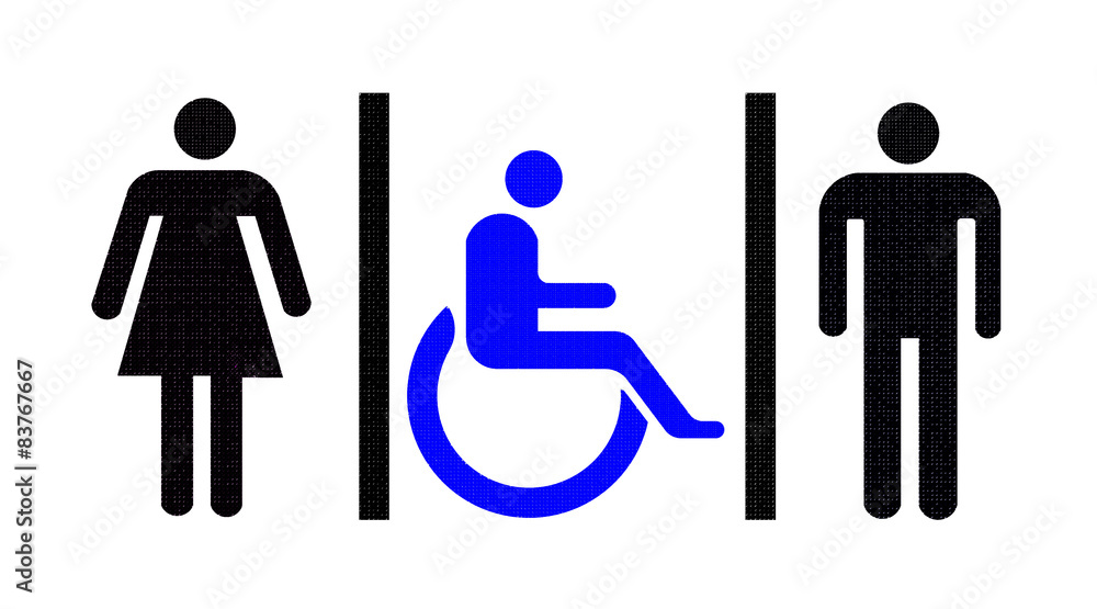 sign shows the way to the restroom sign shows the way to the restroom