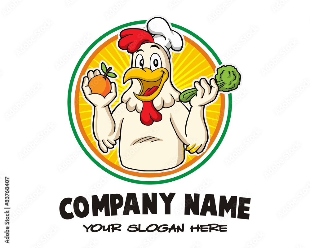 cook chicken character image vector cook chicken character image vector