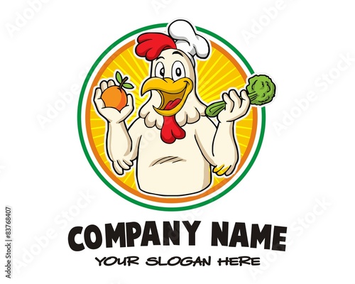 cook chicken character image vector