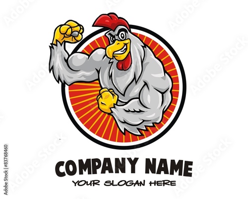 muscular rooster