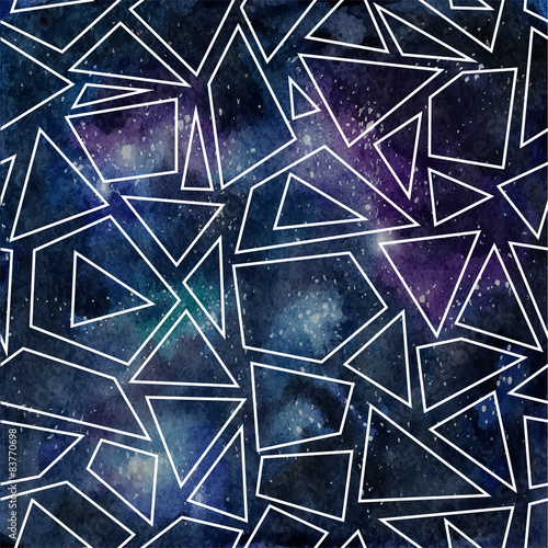 Dark outline cosmic pattern