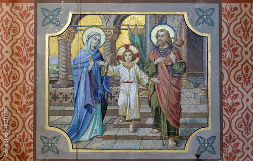 Εκτύπωση καμβά Holy Family, parish church of St. Nicholas in Bad Ischl, Austria