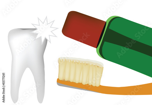 spazzolino e dentrifricio