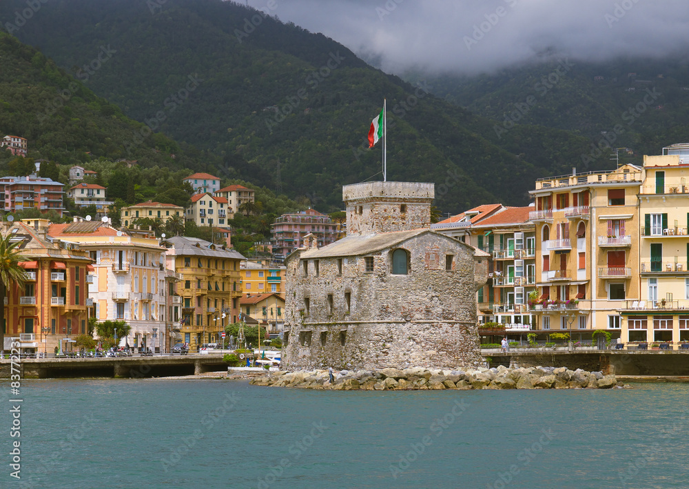 Fototapeta premium Castello sul Mare in Rapallo / Ligurien / Italien