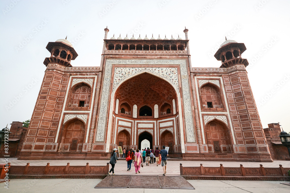 Front gate of the Taj Mahal