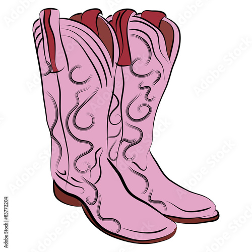 Cowgirl Boots Cartoon