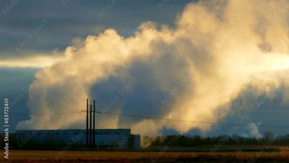 Industrial Cooling Towers Belch Steam into Cold Winter Air
Industrial Cooling Towers Belch Steam into Cold Winter Air