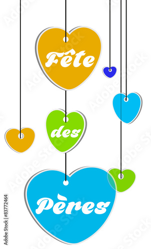 Slika na platnu Mobile Cœur Fête des Pères 7