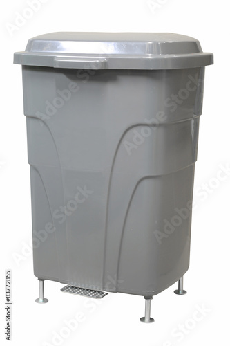 Plastic bin on white background, Recycling bins ,trashcan