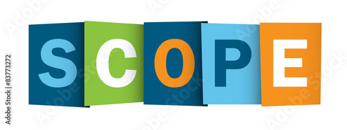 SCOPE Overlapping Letters Vector Icon