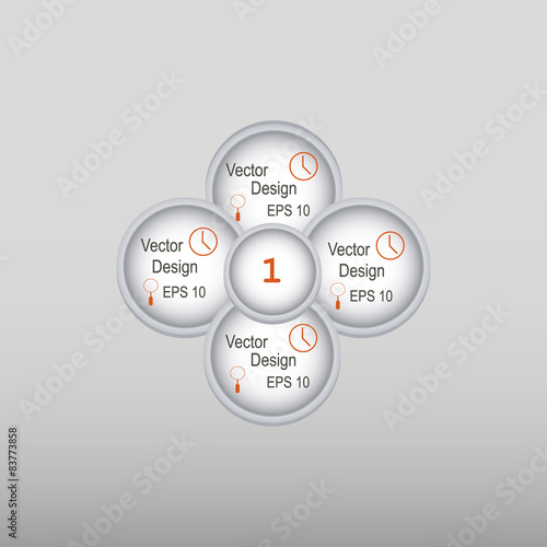 Modern minimal colorful circle 