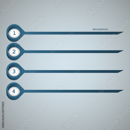 Modern infographics cercles. Vector design