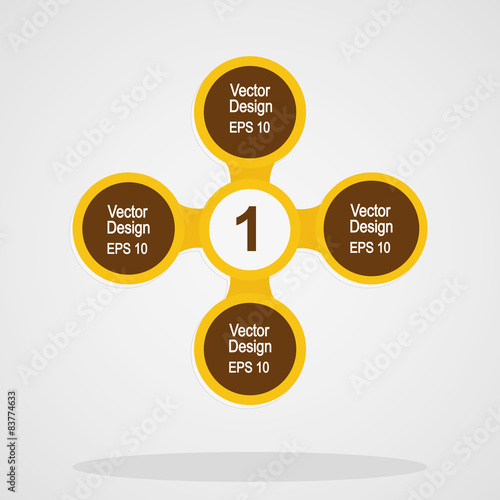 Modern infographics cercles. Vector design
