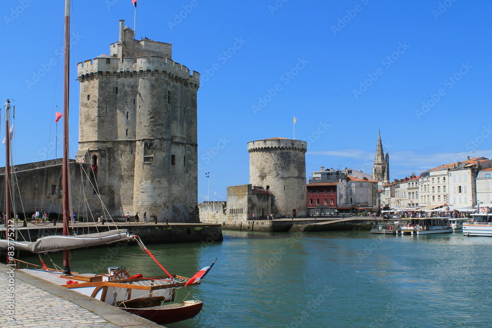 Naklejka premium Tour de la lanterne à La Rochelle, France