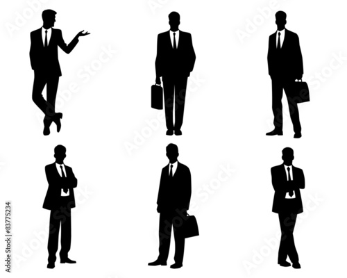 Businessmen silhouettes
