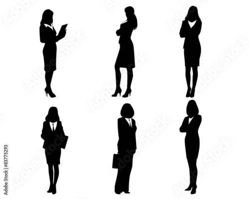 Six silhouettes