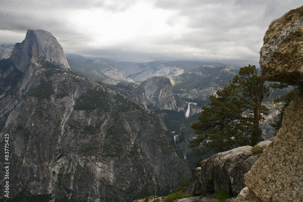 Yosemite Valley in the western Sierra Nevada mountains 