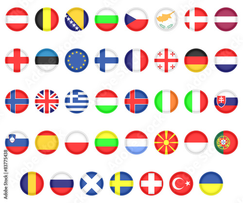 Flags of European countries © silanti