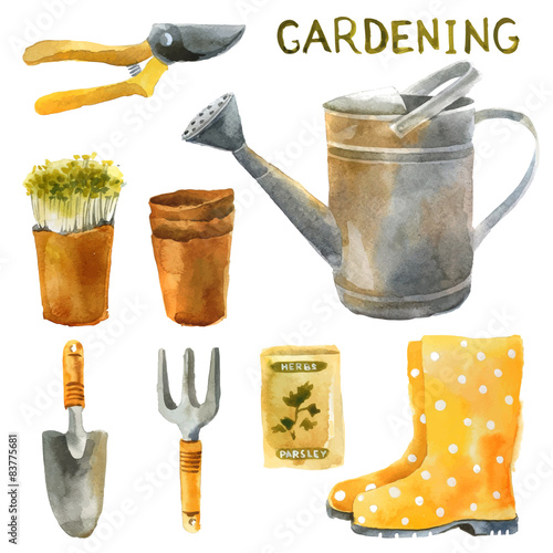 watercolor gardening set